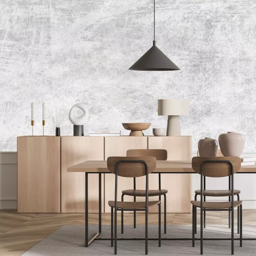 Fotobehang Een betonnen muur met een ruwe textuur