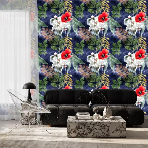 Behang De kleuren van de wei