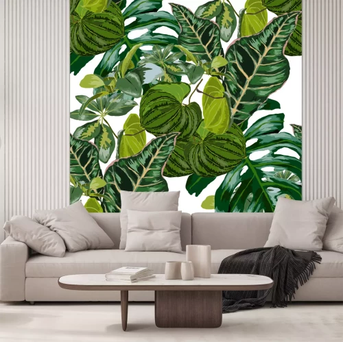 Fotobehang Groen motief met natuur