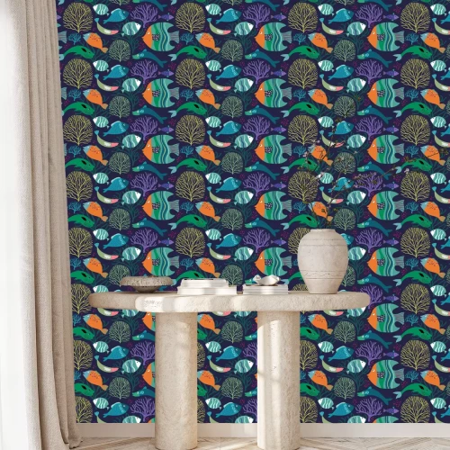 Behang Onderwater sprookjeswereld