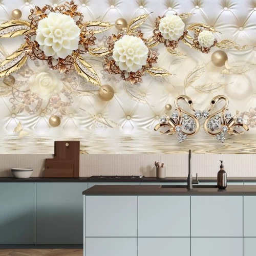 Sticker Exclusieve sieraden op een witte achtergrond