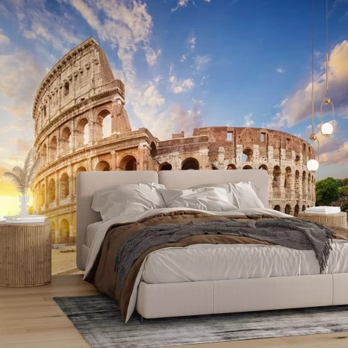 Fotobehang Uitzicht op het Colosseum
