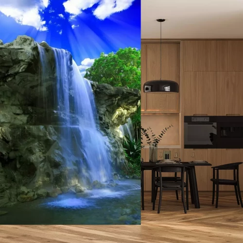 Fotobehang Magische waterval