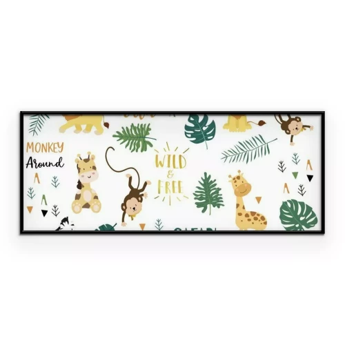 Poster Kinderpatroon met exotische dieren