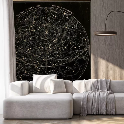 Sticker Astronomical illustration. Old image