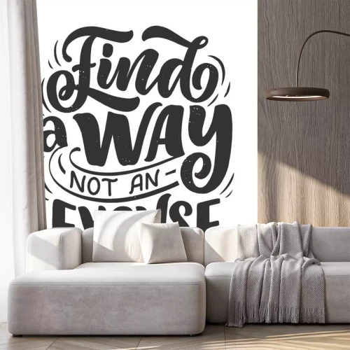 Sticker Inspirational quote. Hand drawn vintage illustration with lettering and decoration elements. Drawing for prints on t-shirts and bags, stationary or poster.