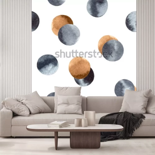 Sticker Aquarel punt naadloze patroon