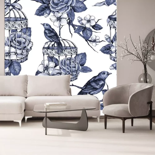 Sticker Vogels in de tuin