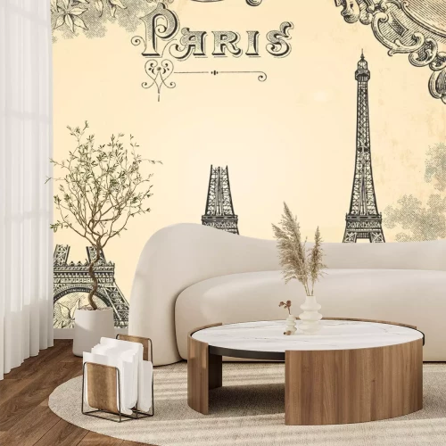 Sticker Bouw de la tour Eiffel