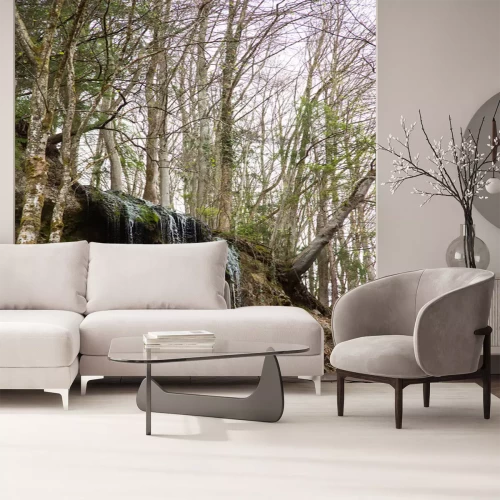 Sticker Vector naadloze lapwerkachtergrond van donkerblauwe en witte ornamenten, geometrische patronen, gestileerde bloemen en bladeren