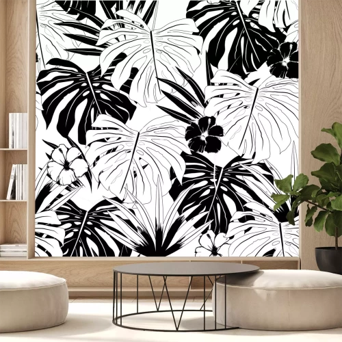 Fotobehang Zwart-witte natuur