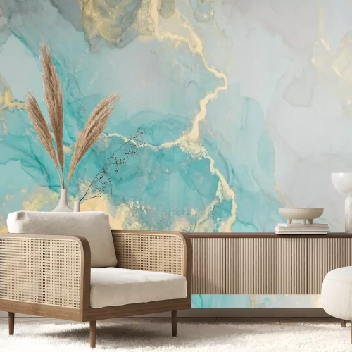 Fotobehang Gepolijst glad marmer