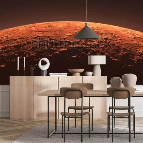 Fotobehang Rode Mars in close-up