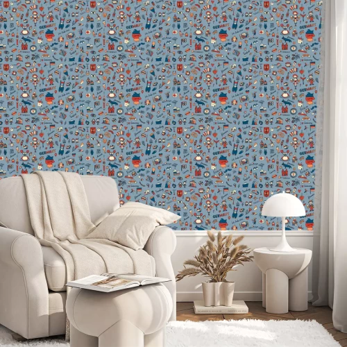 Behang Germany, design elements. Seamless pattern