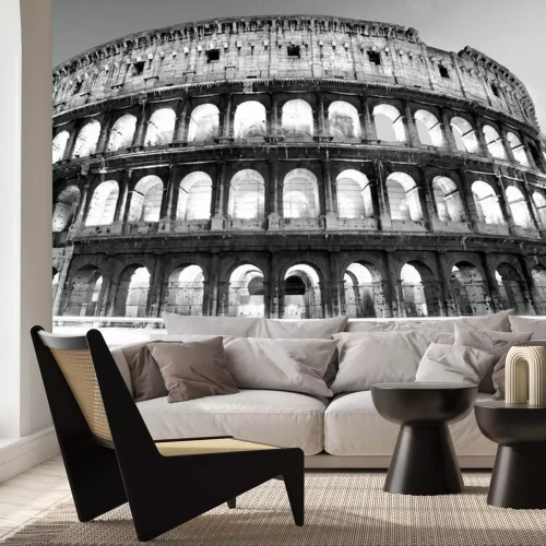 Fotobehang Zwart-wit majestueus Colosseum