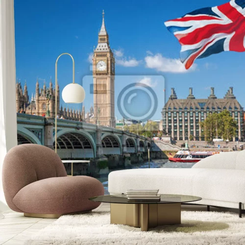 Fotobehang Big Ben en de Houses of Parliament in Londen