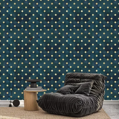 Behang Geometrische aquarel abstractie