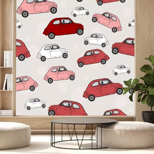 Sticker Vector naadloze illustratie, auto's