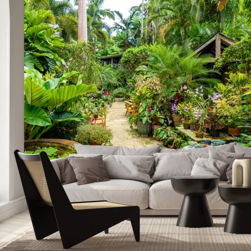 Fotobehang Natuur in een botanisch park