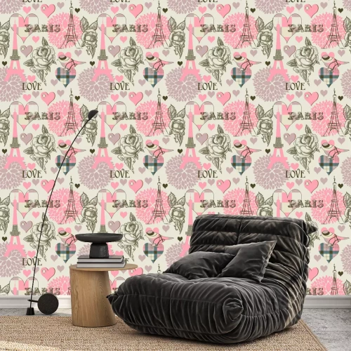 Behang Paris naadloze patroon