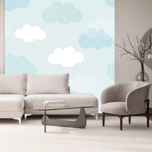 Sticker Scandinavische stijl wolken