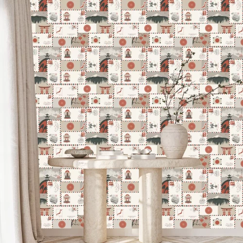 Behang Ansichtkaart uit Japan