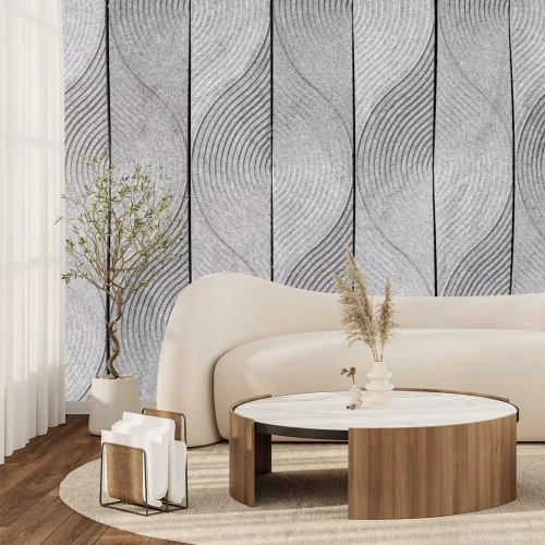 Fotobehang Abstract geometrisch patroon op beton