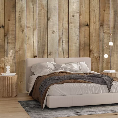 Sticker Houten planken in vintage stijl