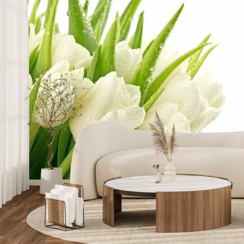 Fotobehang Voorjaarsboeket tulpen