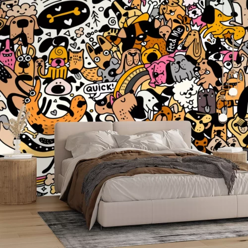 Sticker Cartoon honden