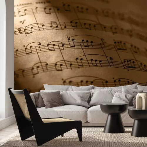 Fotobehang Noten vintage