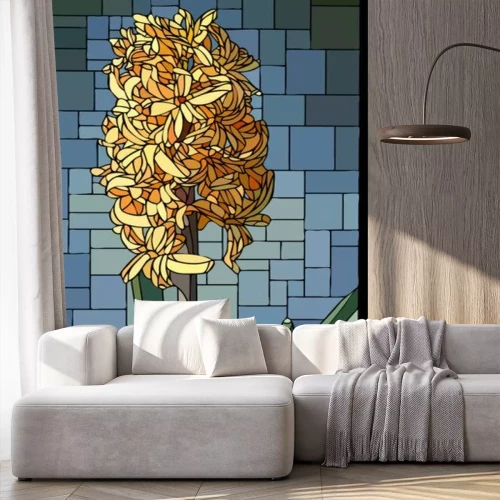 Sticker Mozaïek van een bloeiende bloem