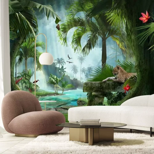 Fotobehang Planten en dieren in de jungle