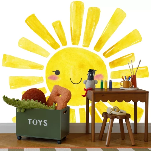 Sticker Vrolijke zonneschijn