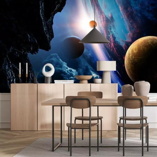 Fotobehang Abstract beeld van de ruimte