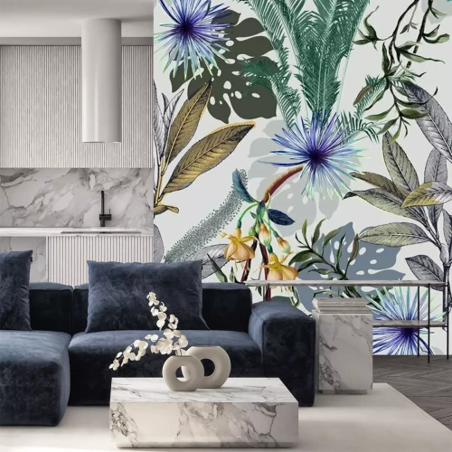 Sticker Tropisch patroon uit exotisch bos