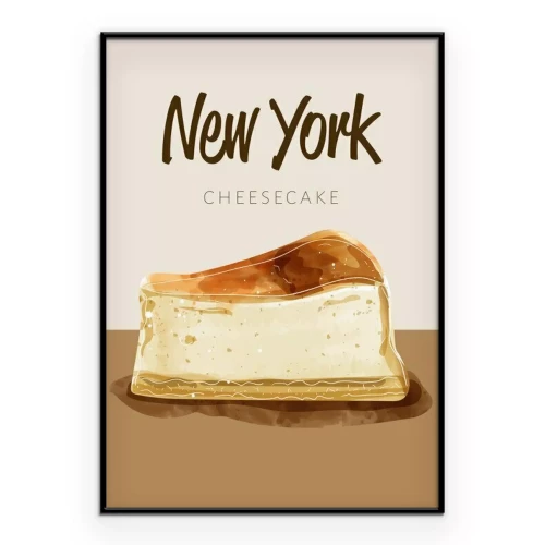 Poster Heerlijke New Yorkse cheesecake