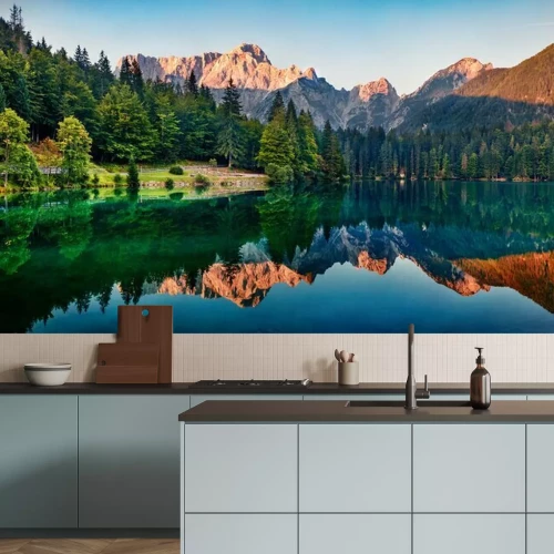 Fotobehang Lentelandschap met het Fusinemeer