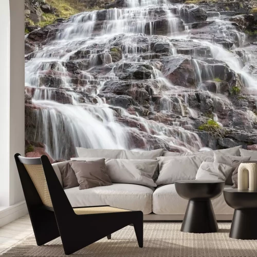 Fotobehang Close-up van de waterval