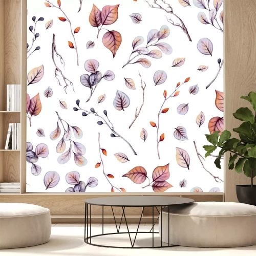 Sticker Compositie met herfsttakken