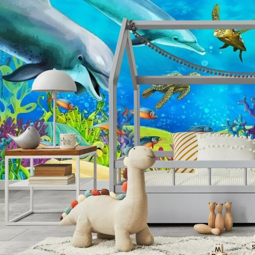 Fotobehang Onderwaterdieren en koraalrif