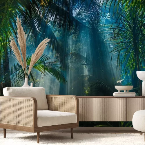 Fotobehang Saffier Jungle