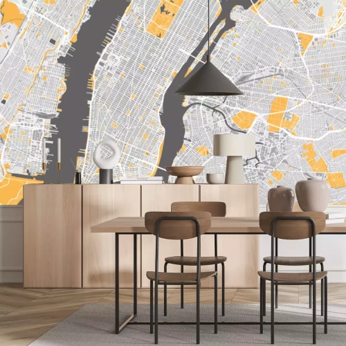 Sticker Detailed map of New York City, USA