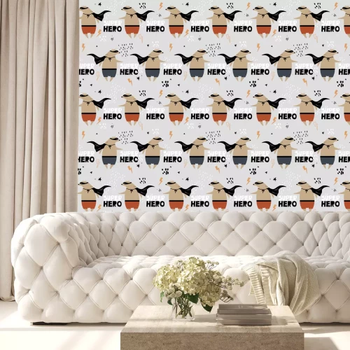 Behang Beer superheld