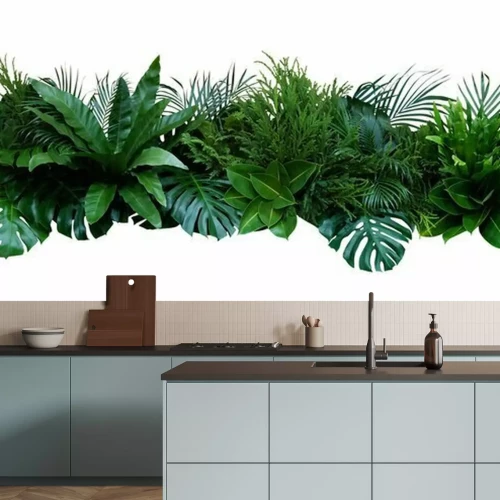 Fotobehang Compositie van exotische planten