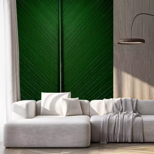 Sticker Bananenbladeren close-up perspectief