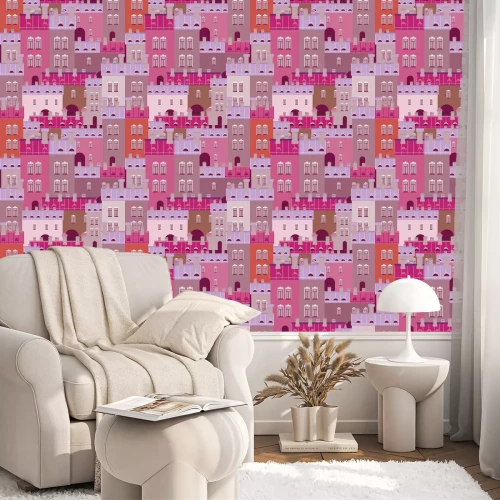 Behang vector achtergrond van de stad