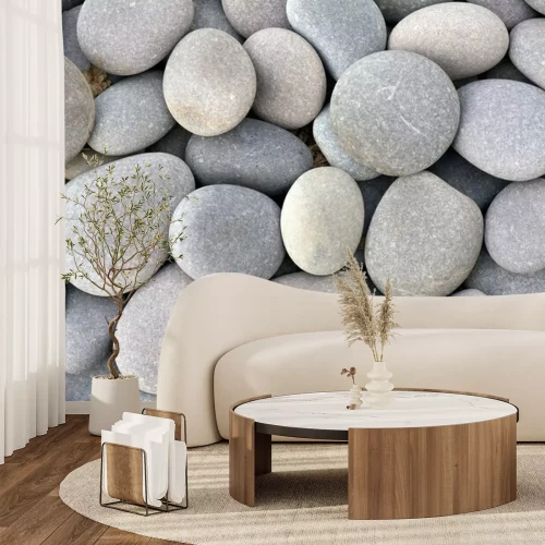 Fotobehang Kiezels in beige kleur