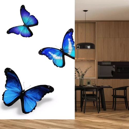 Sticker Drie vliegende vlinders