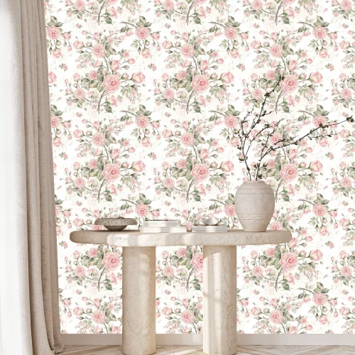 Behang  Watercolor Seamless Rose Pattern G.jpg
